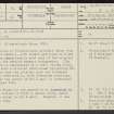 Low Gilkerscleuch, NS92SW 12, Ordnance Survey index card, page number 1, Recto