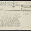 Richie Ferry, NS92SW 18, Ordnance Survey index card, page number 1, Recto