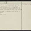 Kirkton, NS92SW 19, Ordnance Survey index card, page number 2, Recto