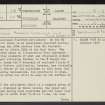 Hurl Burn, NS92SW 28, Ordnance Survey index card, page number 1, Recto