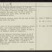 Hurl Burn, NS92SW 28, Ordnance Survey index card, page number 2, Recto