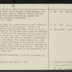 Covington Tower, NS93NE 3, Ordnance Survey index card, page number 2, Recto