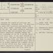 Quothquan Law, NS93NE 11, Ordnance Survey index card, page number 1, Recto