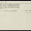 Quothquan Law, NS93NE 11, Ordnance Survey index card, page number 2, Recto