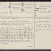 Symington Place, NS93SE 6, Ordnance Survey index card, page number 1, Recto