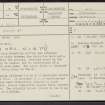 Easterton Burn, NS93SE 12, Ordnance Survey index card, page number 1, Recto