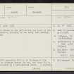Carnwath, NS94NE 5, Ordnance Survey index card, page number 1, Recto