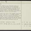Calla, NS94NE 9, Ordnance Survey index card, page number 2, Recto