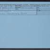 Bankhead, NS94NE 23, Ordnance Survey index card, Recto