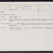 Cleghorn, NS94NW 2, Ordnance Survey index card, Recto
