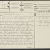 Blackshouse Burn, NS94SE 11, Ordnance Survey index card, page number 1, Recto
