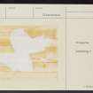 Townhead, NS94SE 14, Ordnance Survey index card, Recto