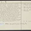 Swaites Hill, NS94SE 15, Ordnance Survey index card, page number 2, Recto