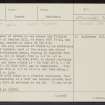 Swaites Hill, NS94SE 17, Ordnance Survey index card, page number 1, Recto
