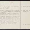 Swaites Hill, NS94SE 17, Ordnance Survey index card, page number 2, Recto