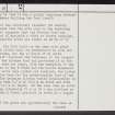 Castledykes, NS94SW 7, Ordnance Survey index card, page number 3, Recto