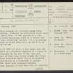 Hyndford, NS94SW 10, Ordnance Survey index card, page number 1, Recto