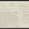 Bathgate, Kirkton, Old Parish Church, NS96NE 9, Ordnance Survey index card, page number 1, Recto