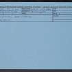 Inchview, Bathgate, NS96NE 10, Ordnance Survey index card, Recto