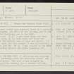 Inchview, Bathgate, NS96NE 10, Ordnance Survey index card, Recto