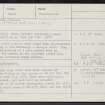 Avonglen Quarry, Polmont, NS97NE 1, Ordnance Survey index card, Recto