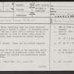 Inveravon, NS97NE 14, Ordnance Survey index card, page number 1, Recto