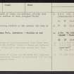 Antonine Wall: Inveravon, NS97NE 21, Ordnance Survey index card, page number 2, Verso