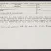 Antonine Wall: Inveravon, NS97NE 21, Ordnance Survey index card, page number 2, Recto