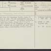 Compston, NS97NE 22, Ordnance Survey index card, page number 1, Recto