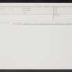 Laurieston, Swinedyke Plantation, NS97NW 1, Ordnance Survey index card, Recto