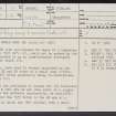 Polmonthill, NS97NW 11, Ordnance Survey index card, page number 1, Recto