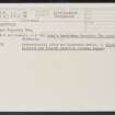 Polmonthill, NS97NW 11, Ordnance Survey index card, Recto