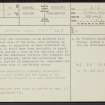 Polmonthill, NS97NW 13, Ordnance Survey index card, page number 1, Recto