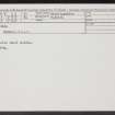 Mumrills, NS97NW 22, Ordnance Survey index card, Recto