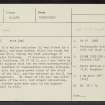 Bowden Hill, NS97SE 1, Ordnance Survey index card, page number 1, Recto