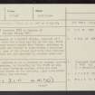 Kipps (Near), NS97SE 17, Ordnance Survey index card, page number 1, Recto