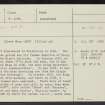 Silvermine, NS97SE 34, Ordnance Survey index card, page number 1, Recto