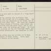 Silvermine, NS97SE 34, Ordnance Survey index card, page number 2, Verso
