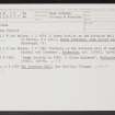 Kinneil, NS98SE 15, Ordnance Survey index card, page number 2, Recto