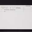 Tillicoultry, Devonvale Mill, NS99NW 27, Ordnance Survey index card, Recto