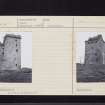 Clackmannan Tower, NS99SW 1, Ordnance Survey index card, page number 2, Recto