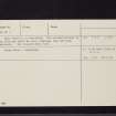 Parkmill, NS99SW 11, Ordnance Survey index card, page number 2, Verso
