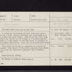 Garpol Water, NT00SE 1, Ordnance Survey index card, Recto