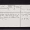 Beattock, Barnhill, NT00SE 20, Ordnance Survey index card, page number 1, Recto