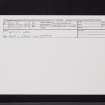 Witch's Wate, NT00SE 31, Ordnance Survey index card, Recto