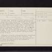 Beattock Hill, NT00SE 34, Ordnance Survey index card, Recto