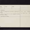 Ericstane, NT01SE 3, Ordnance Survey index card, page number 2, Verso