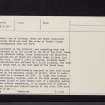 Oliver Castle, NT02NE 1, Ordnance Survey index card, page number 2, Verso
