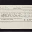 Glencotho, NT02NE 7, Ordnance Survey index card, Recto