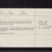 The Rig, NT02SE 36, Ordnance Survey index card, Recto